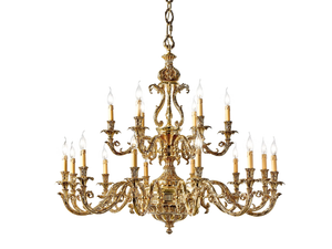 CAESAR 798/12+6 - French Gold chandelier _ Possoni Illuminazione